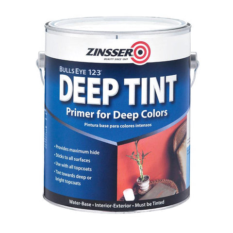 Zinsser Bulls Eye 123 Deep Tint White Primer and Sealer 1 gal (Pack of 4)