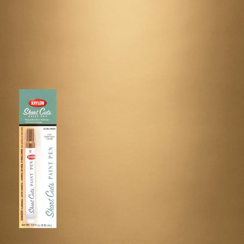 Krylon Short Cuts Gold Leaf Paint Pen Interior 0.33 oz (Pack of 6)