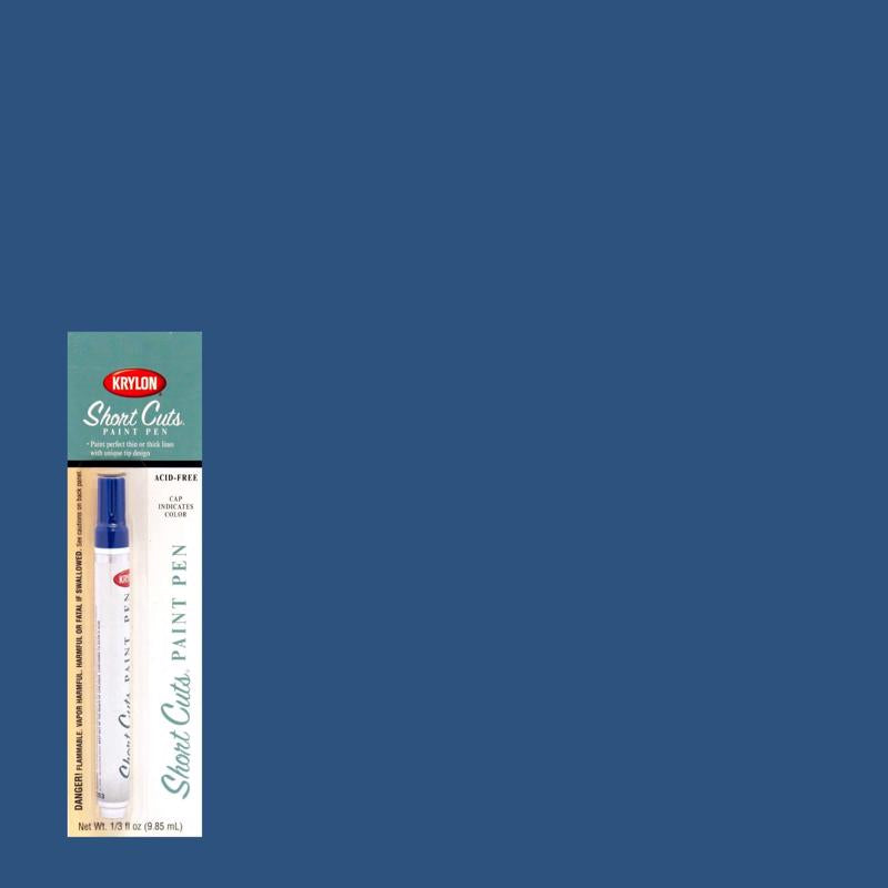 Krylon Short Cuts Ocean Blue Paint Pen Interior 0.33 oz (Pack of 6)
