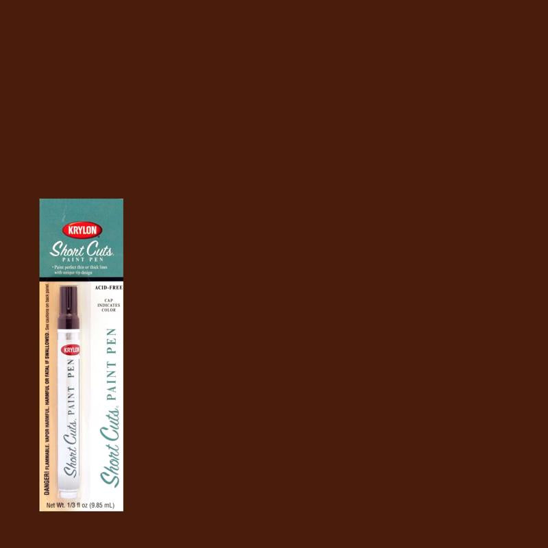 Krylon Short Cuts Espresso Paint Pen Interior 0.33 oz (Pack of 6)
