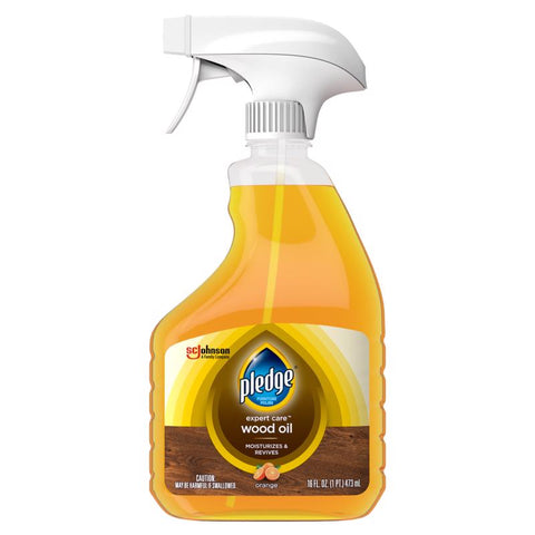 Pledge Revitalizing Oil Orange Scent Furniture Polish 16 oz Spray (Pack of 6)