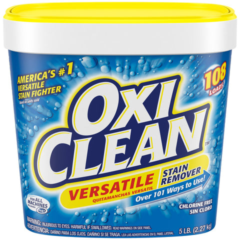 OxiClean No Scent Stain Remover Powder 5 lb 1 pk (Pack of 4)