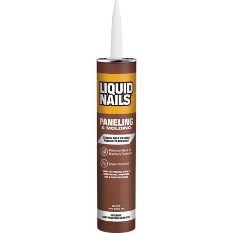 Liquid Nails Paneling & Molding High Strength Latex Tan Adhesive 10 oz (Pack of 12)