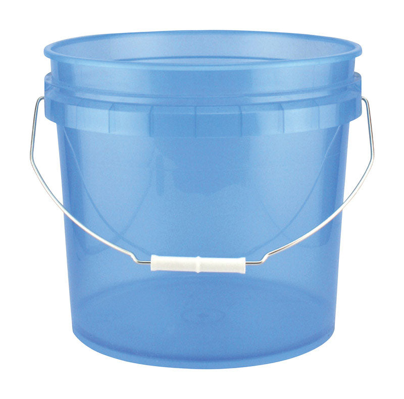 Leaktite Translucent Blue 3.5 gal Plastic Bucket (Pack of 10)