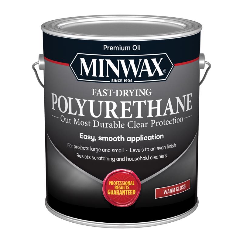 Minwax Gloss Clear Oil-Based Fast-Drying Polyurethane 1 gal (Pack of 2)