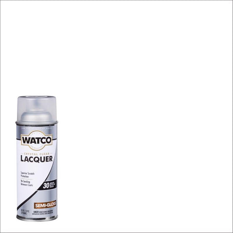 Laca en aerosol de acabado para madera de alquidato transparente a base de aceite, semibrillante, WATCO, 11,25 oz (paquete de 6)