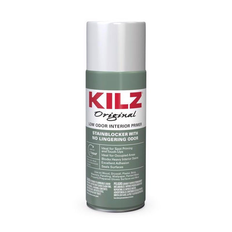 KILZ Original White Flat Oil-Based Aerosol Primer/Sealer 13 oz (Pack of 12)