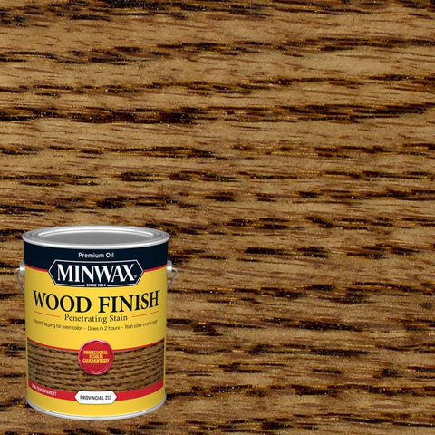 Minwax Wood Finish Semi-Transparent Provincial Oil-Based Penetrating Wood Stain 1 gal (Pack of 2)