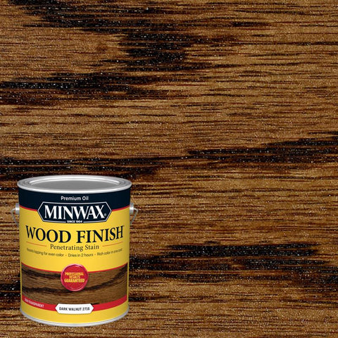 Minwax Wood Finish Tinte penetrante para madera a base de aceite Nogal oscuro semitransparente 1 gal (Paquete de 2)