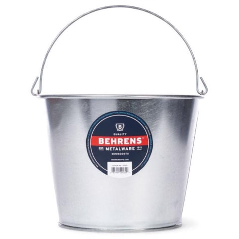 Behrens 5 qt Galvanized Pail Silver