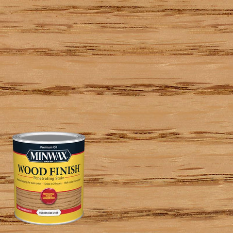 Minwax Wood Finish Semi-Transparent Golden Oak Oil-Based Penetrating Wood Stain 1 qt (Pack of 4)