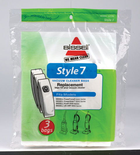 Bissell Vacuum Bag For Upright Vacuums 3 pk Style 7