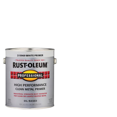Rust-Oleum Professional White Flat Oil-Based Primer 1 gal (Pack of 2)