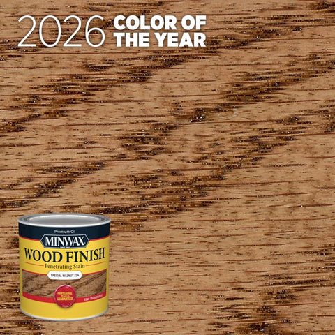 Minwax Wood Finish Semi-Transparent Special Walnut Oil-Based Penetrating Wood Stain 1/2 pt (Pack of 4)