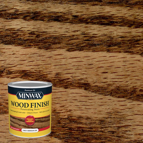 Minwax Wood Finish Tinte penetrante para madera a base de aceite semitransparente Early American 1 qt (Paquete de 4)