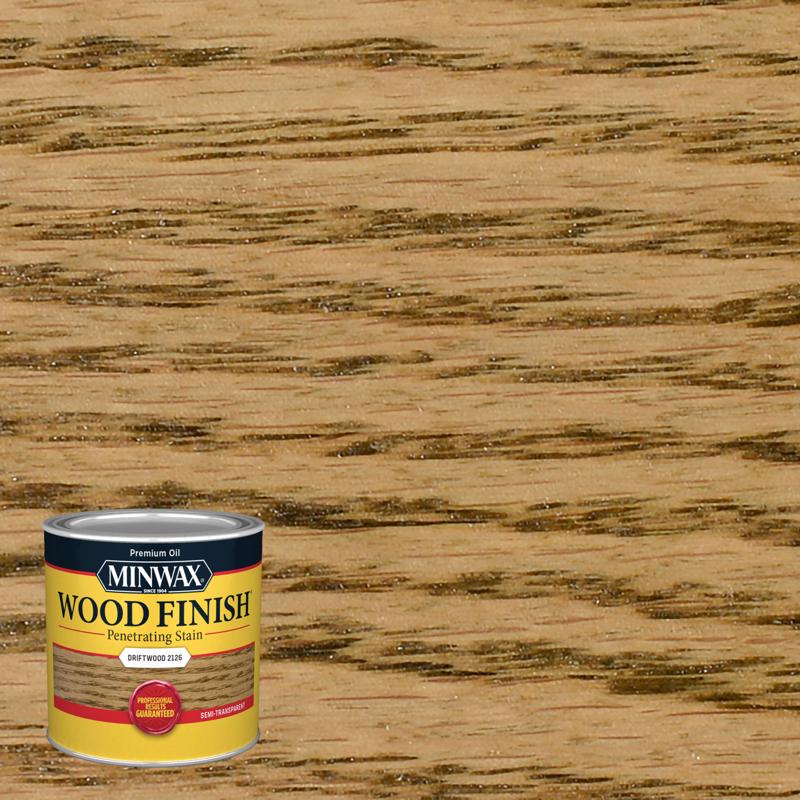 Minwax Wood Finish Tinte penetrante para madera a base de aceite Driftwood semitransparente 1/2 pt