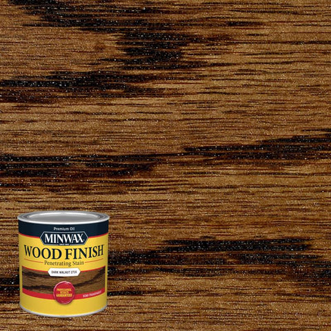 Minwax Acabado para Madera Tinte Penetrante para Madera a Base de Aceite Nogal Oscuro Semitransparente 1/2 pt (Paquete de 4)