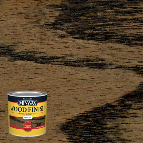 Minwax Wood Finish Semi-Transparent Ebony Oil-Based Penetrating Wood Stain 1/2 pt (Pack of 4)