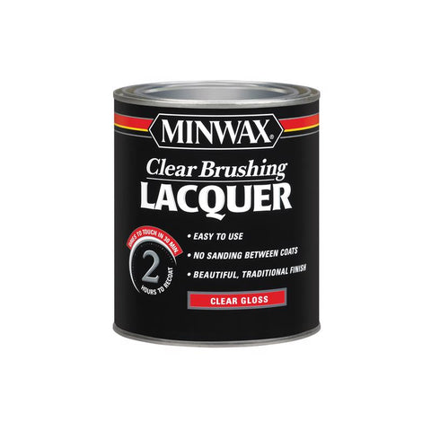 Minwax Gloss Clear Brushing Lacquer 1 qt (Pack of 4)