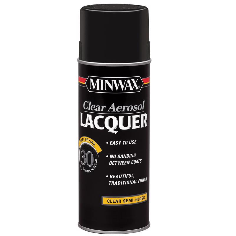 Minwax Semi-Gloss Clear Oil-Based Lacquer 12 oz (Pack of 6)