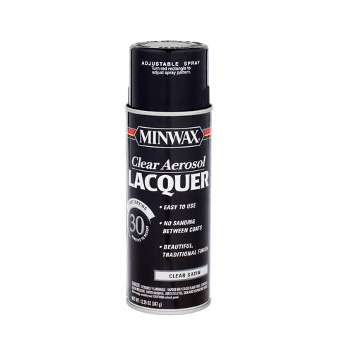 Minwax Satin Clear Oil-Based Lacquer 12 oz (Pack of 6)