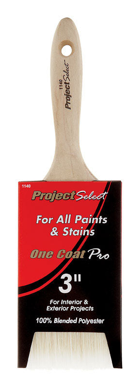 Linzer Project Select 3 in. Flat Paint Brush (Pack of 12)