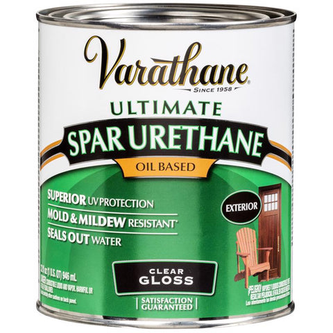 Varathane Ultimate Gloss Clear Oil-Based Spar Urethane 1 qt (Pack of 2)