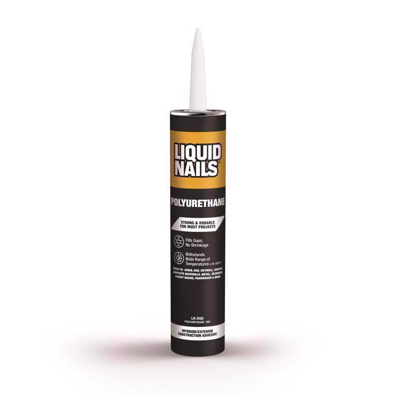 Liquid Nails Polyurethane Polyurethane Construction Adhesive 10 oz (Pack of 12)