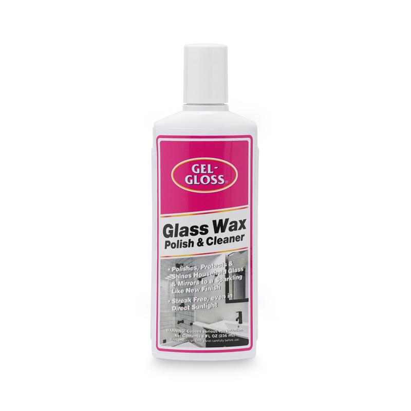 Gel-Gloss NoStreek No Scent Glass Wax Cleaner 8 oz Liquid