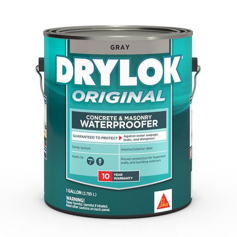 Drylok Flat Gray Latex Masonry Waterproof Sealer 1 gal (Pack of 2)