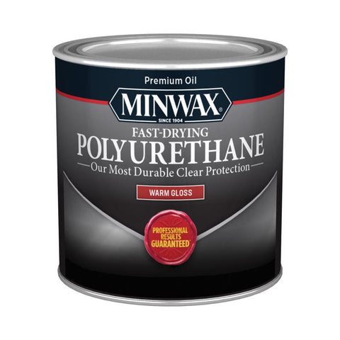 Minwax Gloss Clear Oil-Based Fast-Drying Polyurethane 0.5 pt (Pack of 4)