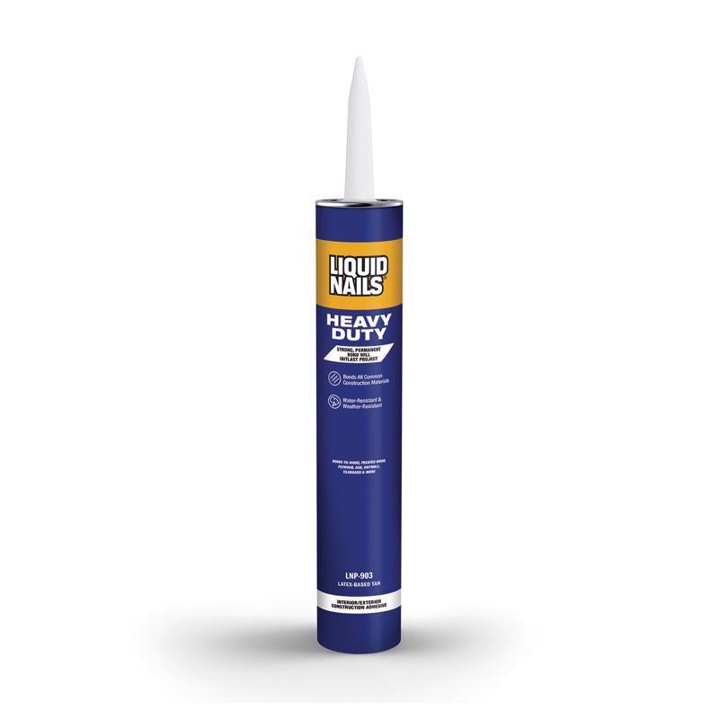 Liquid Nails Heavy Duty Acrylic Latex Construction Adhesive 28 oz (Pack of 12)
