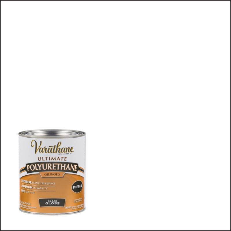 Varathane Premium Gloss Clear Oil-Based Polyurethane 1 qt (Pack of 2)