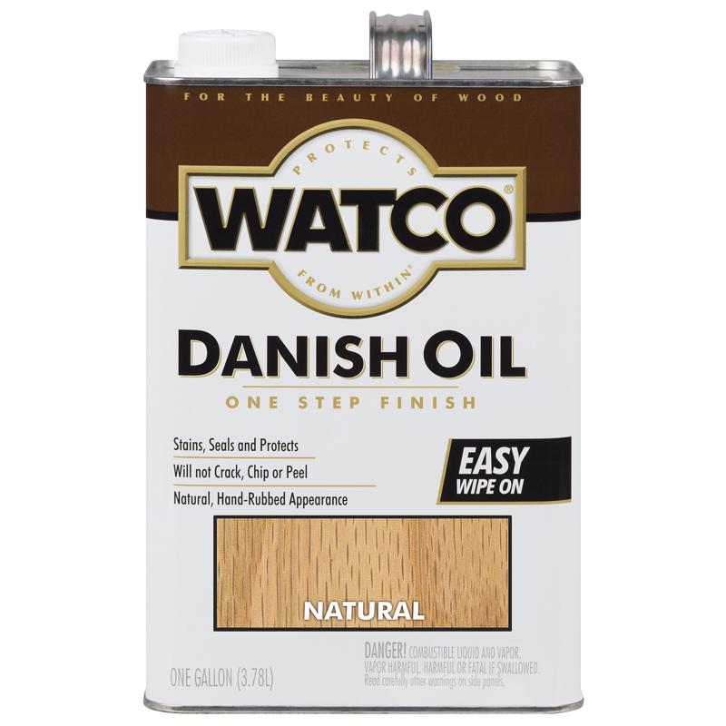 WATCO Transparent Natural Oil-Based Danish Oil 1 gal (Pack of 2)
