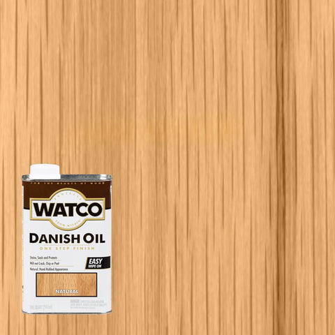 WATCO Transparent Natural Oil-Based Danish Oil 1 qt (Pack of 6)