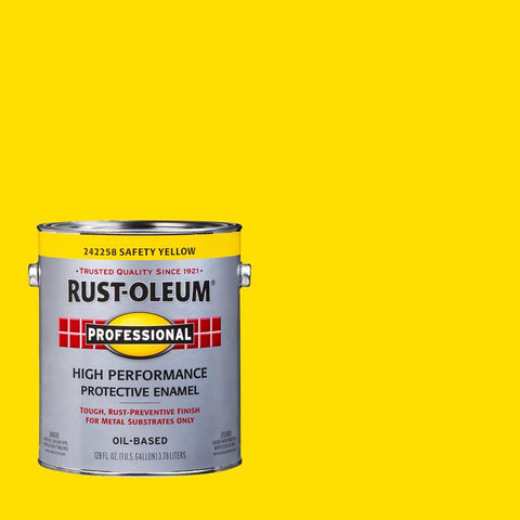 Rust-Oleum Professional Indoor and Outdoor Gloss Safety Yellow Oil-Based Protective Paint 1 gal (Pack of 2)