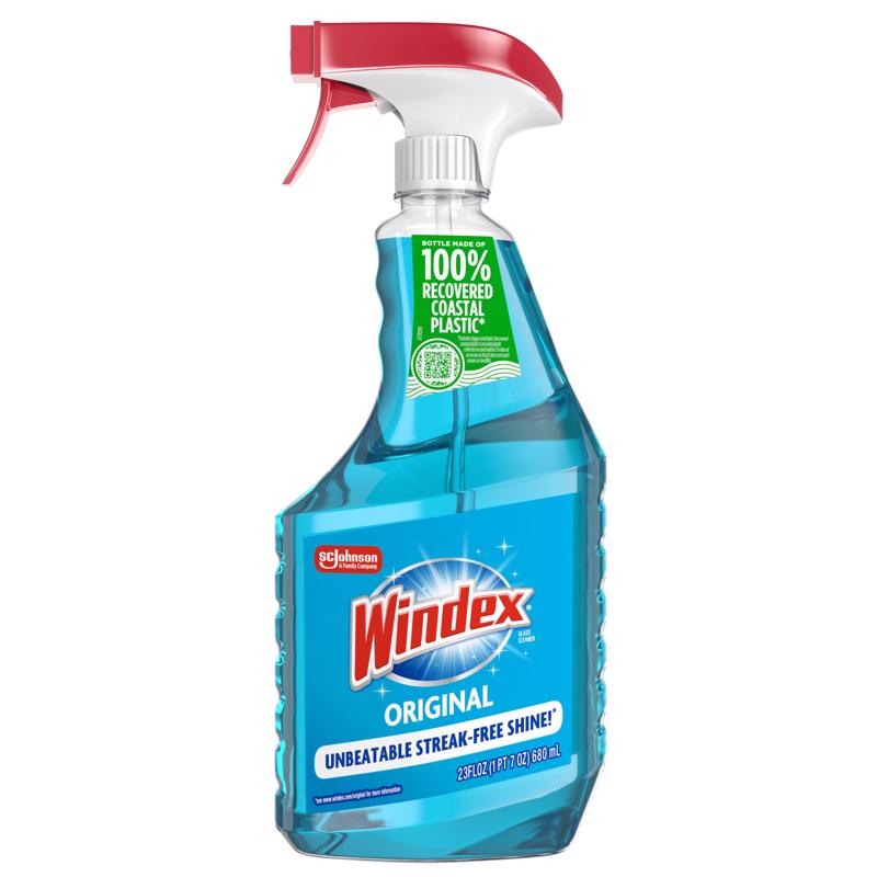 Windex Original No Scent Glass Cleaner 23 oz Liquid (Pack of 8)