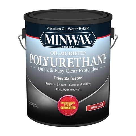 Minwax Oil-Modified Gloss Clear Oil-Based Polyurethane 1 gal (Pack of 2)