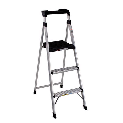 Cosco Lite Solutions 5 ft. H Aluminum Step Ladder Type II 225 lb. cap.