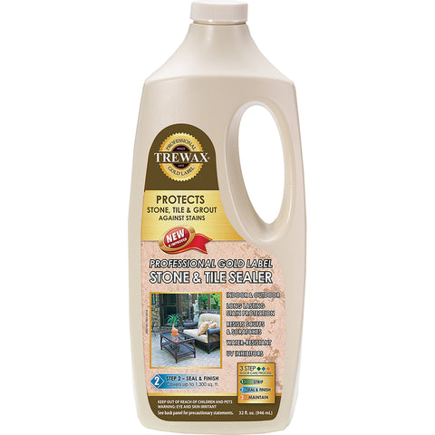 Acabado sellador para piedra y azulejos comercial y residencial Trewax, 32 oz