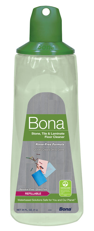 Bona No Scent Floor Cleaner Refill Liquid 34 oz (Pack of 6)