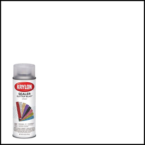 Krylon Glitter Blast Clear Spray  Paint 6 oz (Pack of 6)