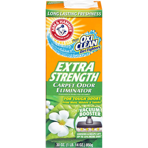 Arm & Hammer Plus OxiClean Fresh Scent Odor Eliminator 30 oz Powder (Pack of 6)