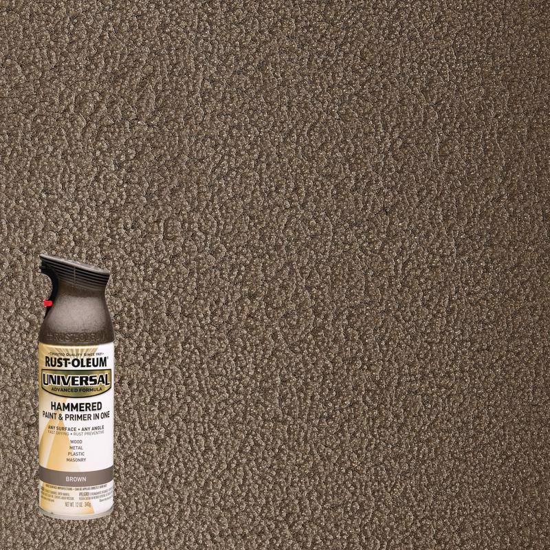 Rust-Oleum Universal Hammered Brown Spray Paint 12 oz (Pack of 6)