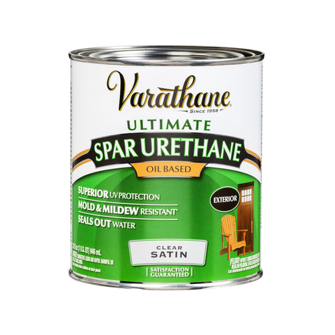 Varathane Ultimate Satin Clear Oil-Based Spar Urethane 1 qt (Pack of 2)