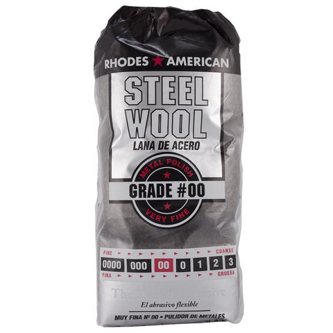 Rhodes American 00 Grade Very Fine Steel Wool Pad 12 pk (Pack of 6)