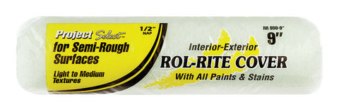 Project Select Rol-Rite Polyester 9 in. W X 1/2 in. Regular Paint Roller Cover 1 pk (Pack of 12)