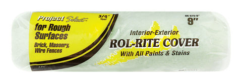 Project Select Rol-Rite Polyester 9 in. W X 3/4 in. Regular Paint Roller Cover 1 pk (Pack of 12)