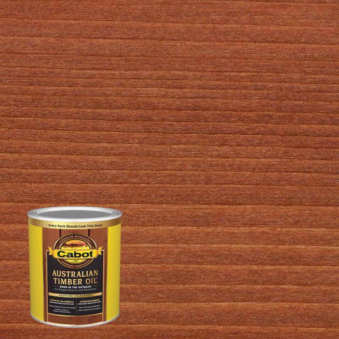 Cabot Australian Timber Oil Transparent Jarrah Brown Oil-Based Penetrating Oil Australian Timber Oil (Pack of 4)