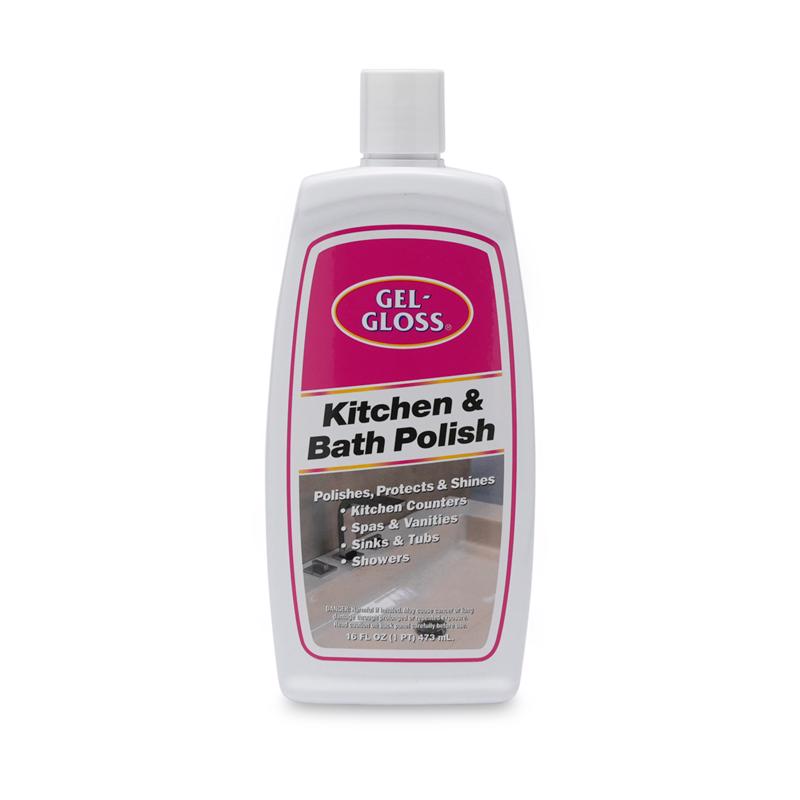 Gel-Gloss No Scent Kitchen and Bathroom Cleaner Liquid 16 fl. oz. (Pack of 12)